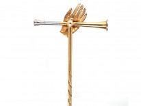 Four In Hand Gold & Enamel Stick Pin