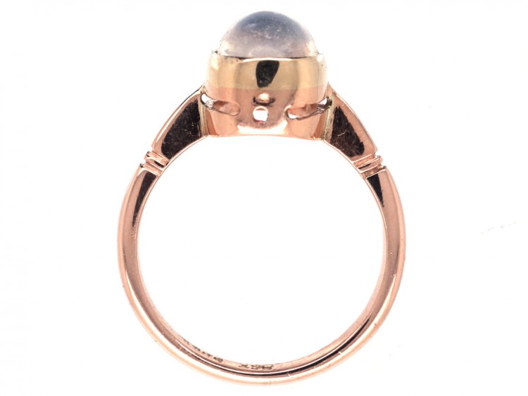 9ct Gold & Oval Moonstone Ring