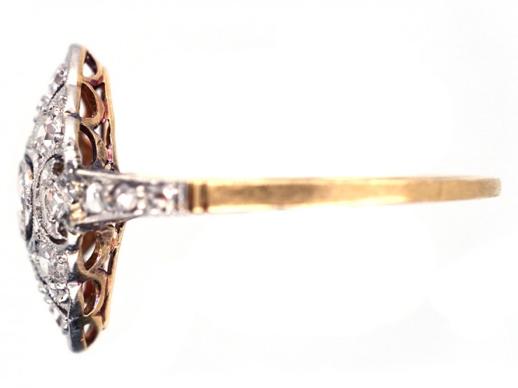 Art Deco Diamond Shaped Diamond Ring