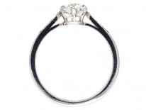 Diamond Solitaire Ring with Diamond Shoulders