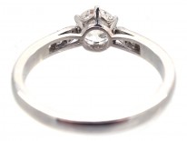 Diamond Solitaire Ring with Diamond Shoulders
