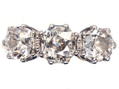 18ct Gold & Platinum Three Stone Diamond Ring