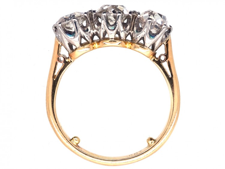 18ct Gold & Platinum Three Stone Diamond Ring