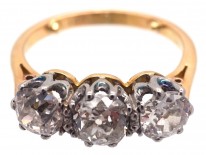 18ct Gold & Platinum Three Stone Diamond Ring
