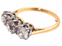 18ct Gold & Platinum Three Stone Diamond Ring