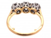 18ct Gold & Platinum Three Stone Diamond Ring