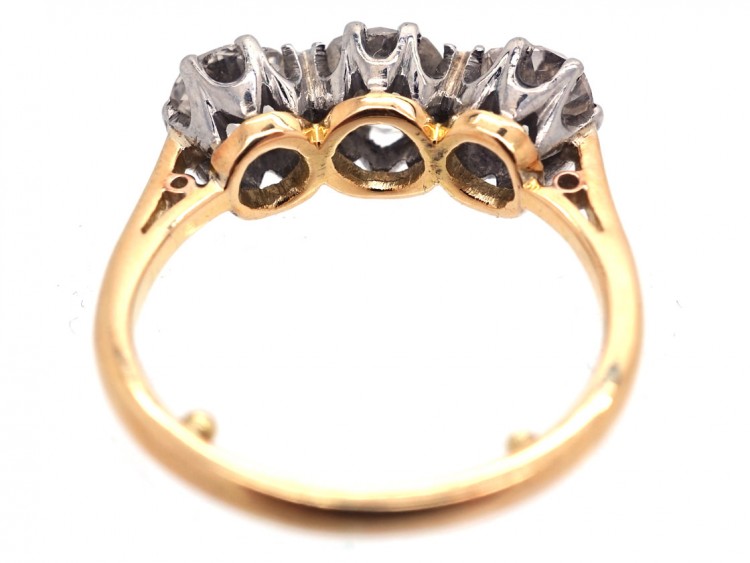18ct Gold & Platinum Three Stone Diamond Ring