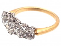 Edwardian 18ct Gold Five Stone Diamond Ring