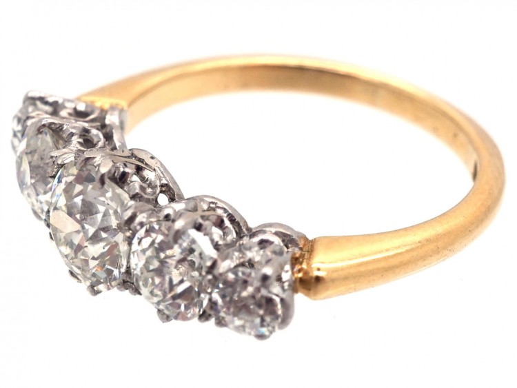 Edwardian 18ct Gold Five Stone Diamond Ring