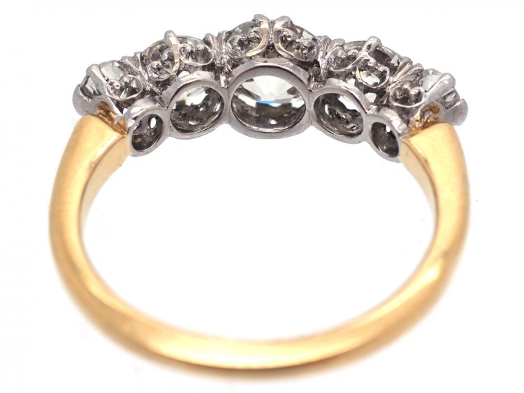 Edwardian 18ct Gold Five Stone Diamond Ring