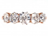 Edwardian 18ct Gold Five Stone Diamond Ring