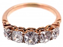Edwardian 18ct Gold Five Stone Diamond Ring
