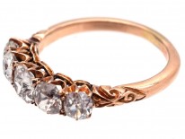 Edwardian 18ct Gold Five Stone Diamond Ring