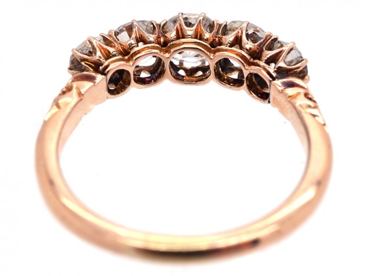 Edwardian 18ct Gold Five Stone Diamond Ring