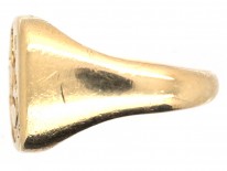 18ct Gold Signet Ring with Lion Rampant Intaglio