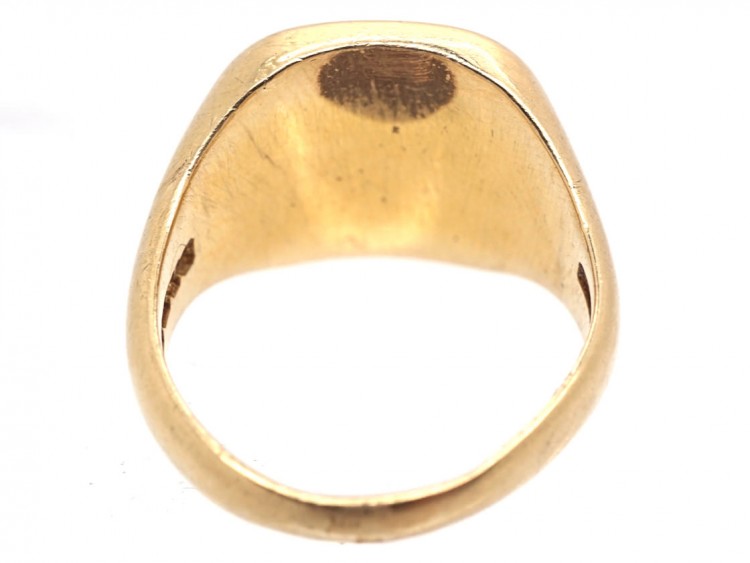 18ct Gold Signet Ring with Lion Rampant Intaglio