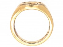 18ct Gold Signet Ring with Lion & Crown Intaglio