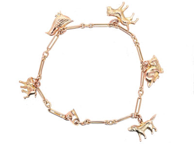 9ct Gold Animal Charm Bracelet 9ct Gold Animal Charm Bracelet