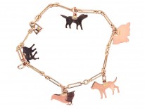 9ct Gold Animal Charm Bracelet