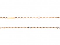 Edwardian 9ct Gold & Natural Pearls Chain