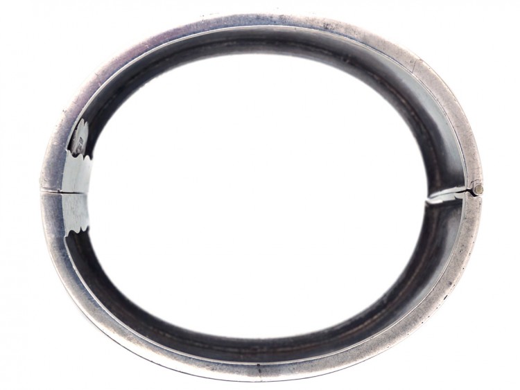 Victorian Silver & Etruscan Work Bangle