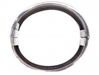 Victorian Wide Silver & Gold Overlay Bangle