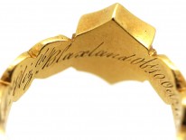 William IV Bloodstone & Enamel Memorial Ring