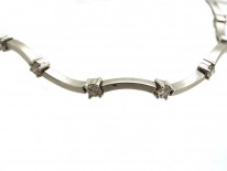 18ct White Gold & Diamond Set Bracelet
