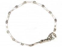 18ct White Gold & Diamond Set Bracelet