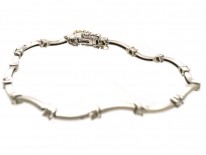 18ct White Gold & Diamond Set Bracelet