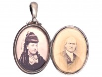 Victorian Silver & Gold Overlay Aesthetic Period Locket