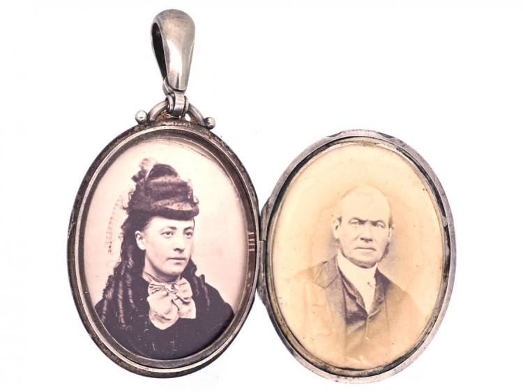 Victorian Silver & Gold Overlay Aesthetic Period Locket