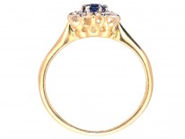 18ct Gold & Platinum, Sapphire & Diamond Cluster Ring