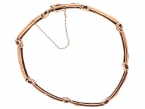 Edwardian 15ct Gold Gate Bracelet