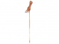 French 18ct Two Colour Gold Horse Hoof Stickpin