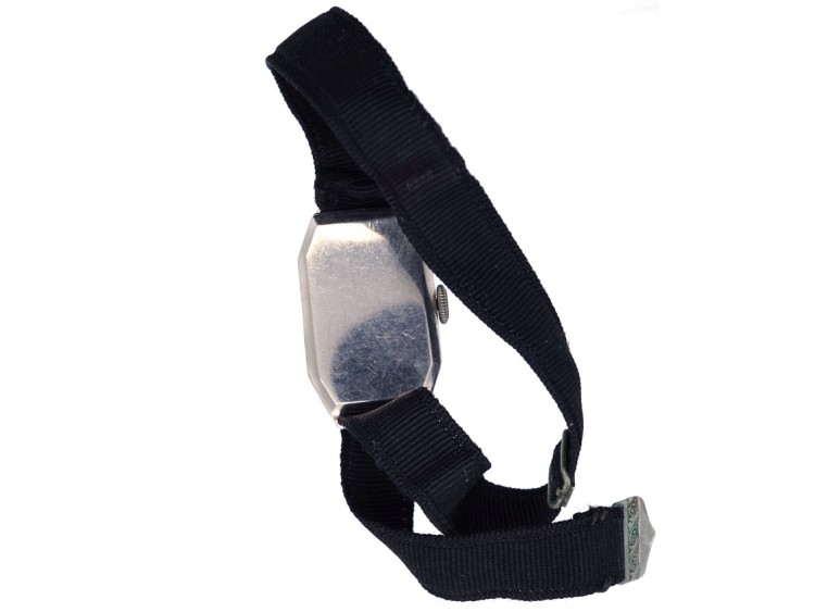 Art Deco Platinum, Sapphire ​& Diamond Watch