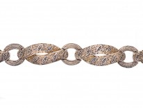 Theodor Farhner Art Deco Silver Gilt & Marcasite Bracelet