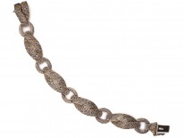 Theodor Farhner Art Deco Silver Gilt & Marcasite Bracelet