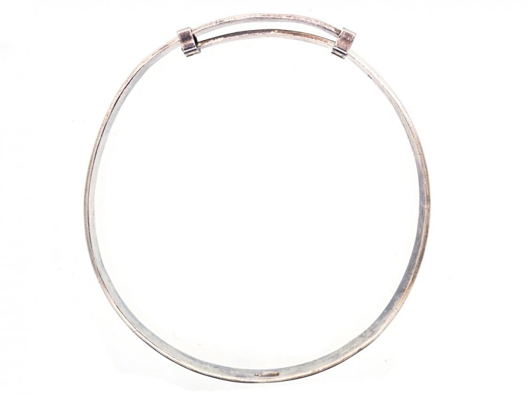 Child's Silver Bunny Bangle