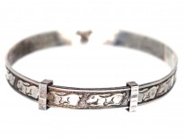 Child's Silver Bunny Bangle
