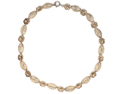 Theodor Farhner Art Deco Silver Gilt Necklace