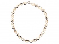 Theodor Farhner Art Deco Silver Gilt Necklace
