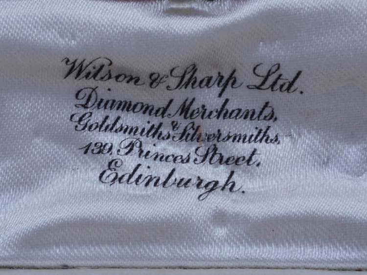 Edwardian 18ct Gold, Enamel & Pearl Caduceus Brooch