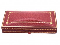 Edwardian 18ct Gold, Enamel & Pearl Caduceus Brooch