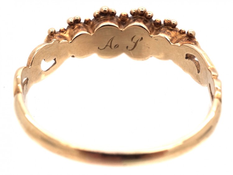 Georgian 15ct Gold Regard Ring