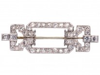 Art Deco Platinum & Diamond Brooch