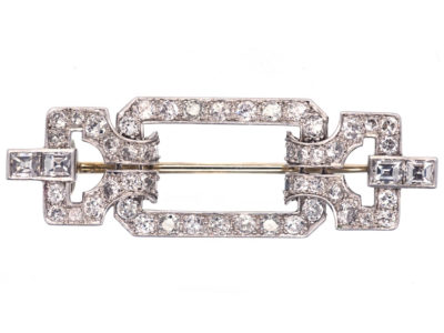 Art Deco Platinum & Diamond Brooch Art Deco Platinum & Diamond Brooch
