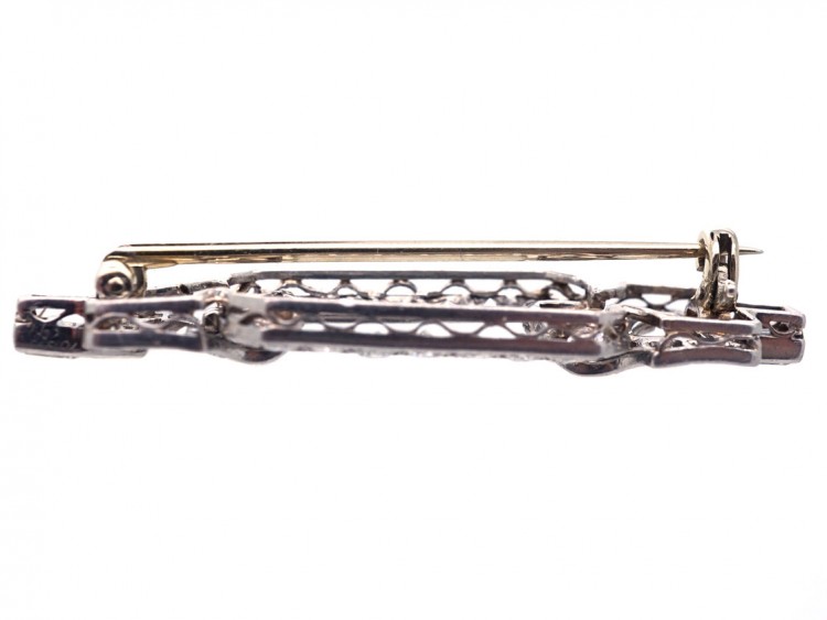 Art Deco Platinum & Diamond Brooch