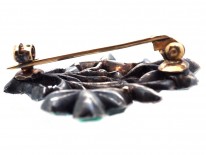 Georgian Emerald, Ruby, Diamond & Topaz Giardinetti Brooch