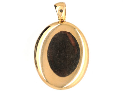 Victorian 18ct Gold Plain Oval Locket